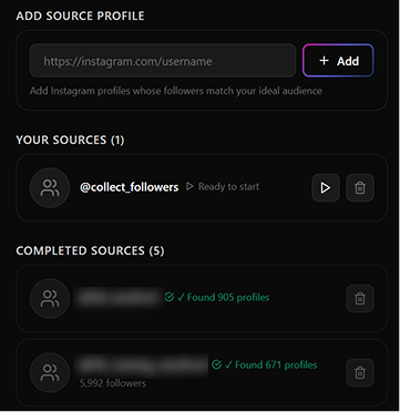 Collect Profiles From Any Page